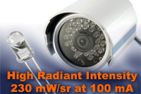 TSHG*係列：Vishay 推出采用帶引線 5mm 封裝新型高功率紅外發射器 