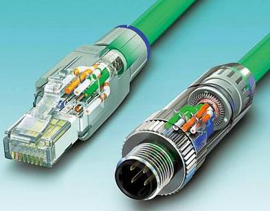 圖3 按入電纜芯、剪斷，且蓋好防護蓋：無論是RJ45還是M12連接器，它們都能夠實現快速且可靠的安裝