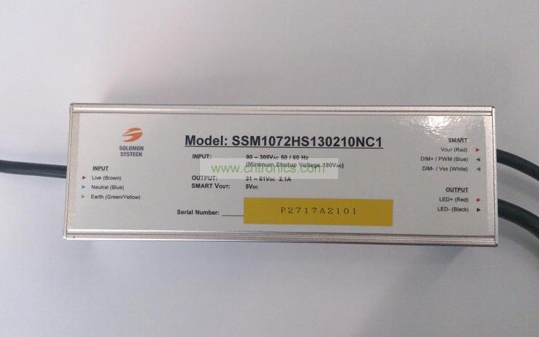 SSM1072HS - 新係列的智能高功率因數LED電源產品