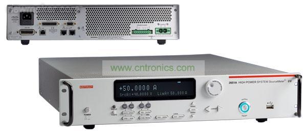 圖2：吉時利公司型號為2651A的大功率係統源表具有針對醫療器件和設備