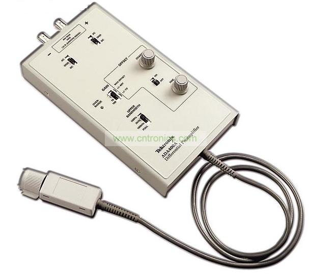 泰克的ADA400A有源差分預放器可提供100倍的增益和高達100dB的共模抑製