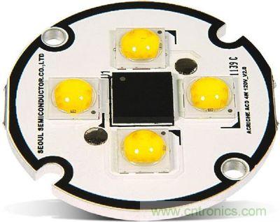 Acrich2　ACLED在LED數量增加、亮度表現提升，可直接AC電源驅動，簡省驅動電路設計空間與成本