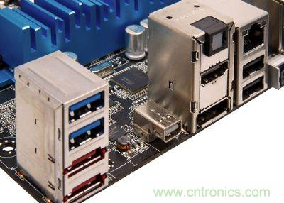 在高檔、新穎的主板，已經開始搭載Thunderbolt高速傳輸接口