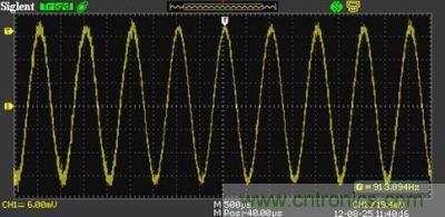 1KHz信號，測量值為913.894Hz
