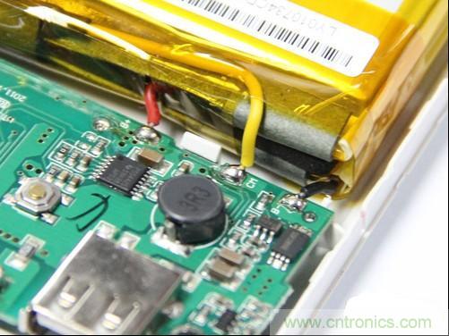 圖7：導線較短並且被固定住的電芯