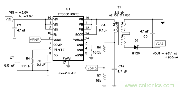 史上最簡隔離式偏壓電源電路，零件少價格低
