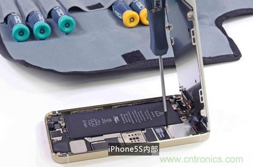 土豪金iPhone 5S拆解：內部結構升級，維修難度增加