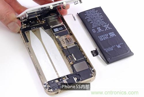 土豪金iPhone 5S拆解：內部結構升級，維修難度增加