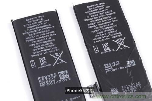 土豪金iPhone 5S拆解：內部結構升級，維修難度增加