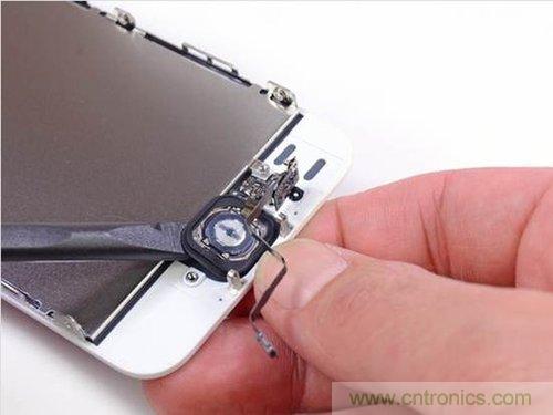 土豪金iPhone 5S拆解：內部結構升級，維修難度增加