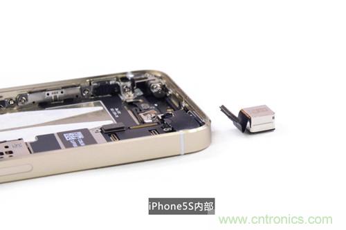 土豪金iPhone 5S拆解：內部結構升級，維修難度增加