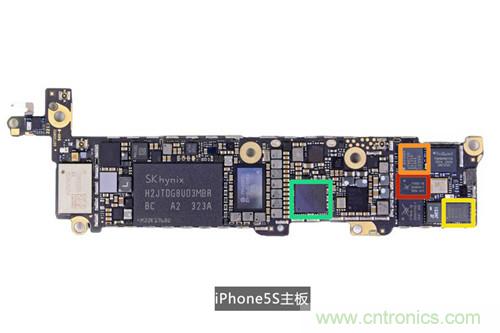 土豪金iPhone 5S拆解：內部結構升級，維修難度增加