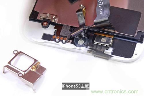 土豪金iPhone 5S拆解：內部結構升級，維修難度增加