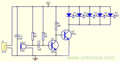 DIY：簡單自製聲控LED旋律燈