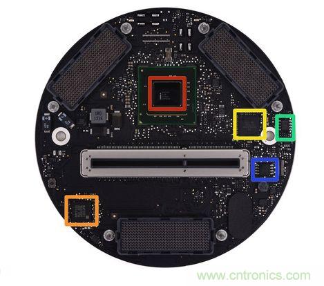 Mac Pro的主板、雙顯卡和各種I/O接口