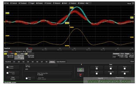 隻對波形模板中包含的那些波形進行有選擇的平均
