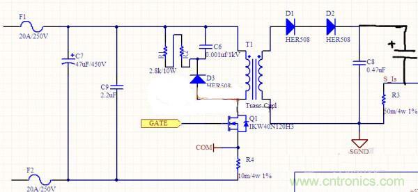 高人指點：反激初級電流波形異常如何解決？