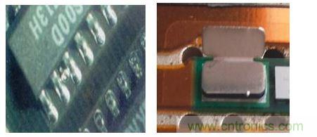 錫珠產生於引腳之間