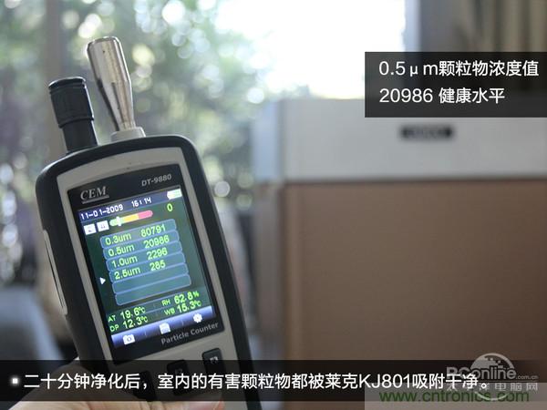 萊克KJ801空氣淨化器評測：超大空氣潔淨量！