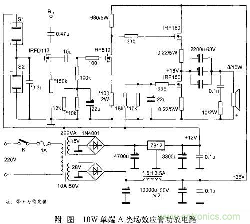 場效應管特性及單端甲類功放製作全過程