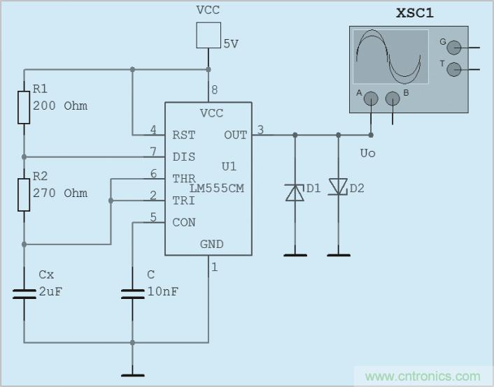 用555定時器如何設計電容測試儀？