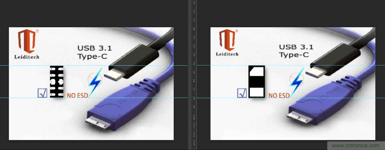 Leiditech推出超低電容ESD，用來保護USB Type-C
