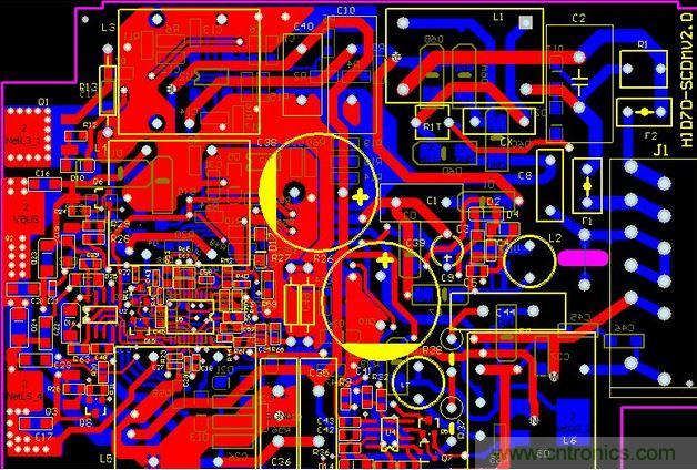 【導讀】對於一個新設計的電路板，調試起來往往會遇到一些困難，特別是當板比較大、元件比較多時，往往無從下手。但如果掌握好一套合理的調試方法，調試起來將會事半功倍。  　　對於剛拿回來的新pcb板，我們首先要大概觀察一下，板上是否存在問題，例如是否有明顯的裂痕，有無短路、開路等現象。如果有必要的話，可以檢查一下電源跟地線之間的電阻是否足夠大。  　　然後就是安裝元件了。相互獨立的模塊，如果您沒有把握保證它們工作正常時，最好不要全部都裝上，而是一部分一部分的裝上（對於比較小的電路，可以一次全部裝上），zheyangrongyiquedingguzhangfanwei，miandedaoshiyudaowentishi，wucongxiashou。yibanlaishuo，keyibadianyuanbufenxianzhuanghao，ranhoujiushangdianjiancedianyuanshuchudianyashifouzhengchang。ruguozaishangdianshininmeiyoutaidadebawo（即使有很大的把握，也建議您加上一個保險絲，以防萬一），可考慮使用帶限流功能的可調穩壓電源。先預設好過流保護電流，然後將穩壓電電源的電壓值慢慢往上調，並監測輸入電流、輸入電壓以及輸出電壓。如果往上調的過程中，沒有出現過流保護等問題，且輸出電壓也達到了正常，則說明電源部分OK。反之，則要斷開電源，尋找故障點，並重複上述步驟，直到電源正常為止。  　　接下來逐漸安裝其它模塊，每安裝好一個模塊，就上電測試一下，上電時也是按照上麵的步驟，以避免因為設計錯誤或/和安裝錯誤而導致過流而燒壞元件。  　　尋找故障的辦法一般有下麵幾種：  　　①測ce量liang電dian壓ya法fa。首shou先xian要yao確que認ren的de是shi各ge芯xin片pian電dian源yuan引yin腳jiao的de電dian壓ya是shi否fou正zheng常chang，其qi次ci檢jian查zha各ge種zhong參can考kao電dian壓ya是shi否fou正zheng常chang，另ling外wai還hai有you各ge點dian的de工gong作zuo電dian壓ya是shi否fou正zheng常chang等deng。例li如ru，一yi般ban的de矽gui三san極ji管guan導dao通tong時shi，BE結電壓在0.7V左右，而CE結電壓則在0.3V左右或者更小。如果一個三極管的BE結電壓大於0.7V（特殊三極管除外，例如達林頓管等），可能就是BE結就開路。  　　②信xin號hao注zhu入ru法fa。將jiang信xin號hao源yuan加jia至zhi輸shu入ru端duan，然ran後hou依yi次ci往wang後hou測ce量liang各ge點dian的de波bo形xing，看kan是shi否fou正zheng常chang，以yi找zhao到dao故gu障zhang點dian。有you時shi我wo們men也ye會hui用yong更geng簡jian單dan的de辦ban法fa，例li如ru用yong手shou握wo一yi個ge鑷nie子zi，去qu碰peng觸chu各ge級ji的de輸shu入ru端duan，看kan輸shu出chu端duan是shi否fou有you反fan應ying，這zhe在zai音yin頻pin、視頻等放大電路中常使用（但要注意，熱底板的電路或者電壓高的電路，不能使用此法，否則可能會導致觸電）。如果碰前一級沒有反應，而碰後一級有反應，則說明問題出在前一級，應重點檢查。  　　③當然，還有很多其它的尋找故障點的方法，例如看、聽、聞、摸等。&ldquo;看&rdquo;就是看元件有無明顯的機械損壞，例如破裂、燒黑、變形等;&ldquo;聽&rdquo;就是聽工作聲音是否正常，例如一些不該響的東西在響，該響的地方不響或者聲音不正常等;&ldquo;聞&rdquo;就是檢查是否有異味，例如燒焦的味道、電容電解液的味道等，對於一個有經驗的電子維修人員來說，對這些氣味是很敏感的;&ldquo;摸&rdquo;就(jiu)是(shi)用(yong)手(shou)去(qu)試(shi)探(tan)器(qi)件(jian)的(de)溫(wen)度(du)是(shi)否(fou)正(zheng)常(chang)，例(li)如(ru)太(tai)熱(re)，或(huo)者(zhe)太(tai)涼(liang)。一(yi)些(xie)功(gong)率(lv)器(qi)件(jian)，工(gong)作(zuo)起(qi)來(lai)時(shi)會(hui)發(fa)熱(re)，如(ru)果(guo)摸(mo)上(shang)去(qu)是(shi)涼(liang)的(de)，則(ze)基(ji)本(ben)上(shang)可(ke)以(yi)判(pan)斷(duan)它(ta)沒(mei)有(you)工(gong)作(zuo)起(qi)來(lai)。但(dan)如(ru)果(guo)不(bu)該(gai)熱(re)的(de)地(di)方(fang)熱(re)了(le)或(huo)者(zhe)該(gai)熱(re)的(de)地(di)方(fang)太(tai)熱(re)了(le)，那(na)也(ye)是(shi)不(bu)行(xing)的(de)。一(yi)般(ban)的(de)功(gong)率(lv)三(san)極(ji)管(guan)、穩壓芯片等，工作在70度以下是完全沒問題的。70度大概是怎樣的一個概念呢？如果你將手壓上去，可以堅持三秒鍾以上，就說明溫度大概在70度以下（注意要先試探性的去摸，千萬別把手燙傷了）。  　　好(hao)了(le)，關(guan)於(yu)調(tiao)試(shi)的(de)問(wen)題(ti)，我(wo)們(men)今(jin)天(tian)就(jiu)暫(zan)時(shi)講(jiang)這(zhe)麼(me)多(duo)，如(ru)果(guo)想(xiang)要(yao)了(le)解(jie)更(geng)多(duo)的(de)調(tiao)試(shi)方(fang)法(fa)和(he)經(jing)驗(yan)，可(ke)以(yi)去(qu)找(zhao)一(yi)些(xie)家(jia)用(yong)電(dian)器(qi)維(wei)修(xiu)的(de)書(shu)來(lai)看(kan)看(kan)，一(yi)個(ge)好(hao)的(de)設(she)計(ji)人(ren)員(yuan)，首(shou)先(xian)應(ying)該(gai)是(shi)一(yi)個(ge)好(hao)的(de)維(wei)修(xiu)人(ren)員(yuan)。