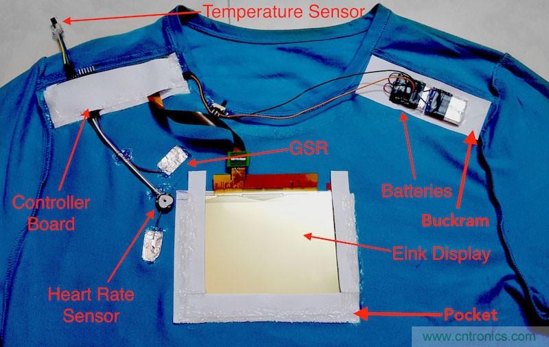 如何DIY一款能監控個人情緒的電子T恤？