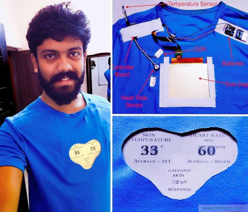 如何DIY一款能監控個人情緒的電子T恤？