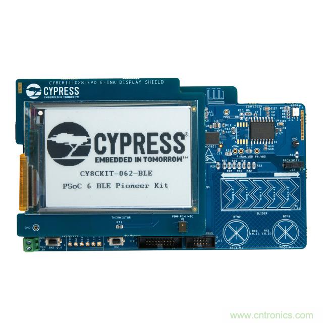 Cypress Semiconductor PSoC 6 BLE Pioneer 套件現已入庫 Digi-Key；客戶預訂訂單陸續發貨中
