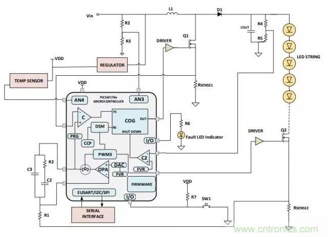 基於PIC16F1779的8位MCU高性能LED調光引擎設計