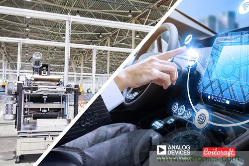 貿澤聯手Analog Devices與Coilcraft推出降噪解決方案，有效抑製汽車和工業應用中的EMI幹擾