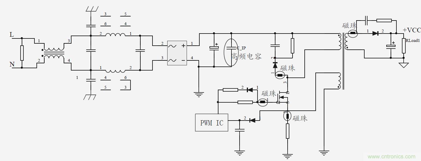 如何改善開關電源電路的EMI特性？