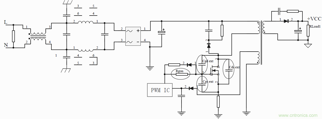 如何改善開關電源電路的EMI特性？