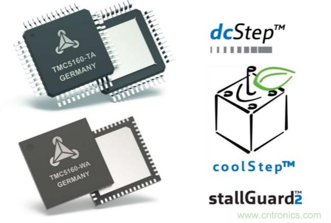 TMC5160控製/驅動IC 讓步進電機性能更強大