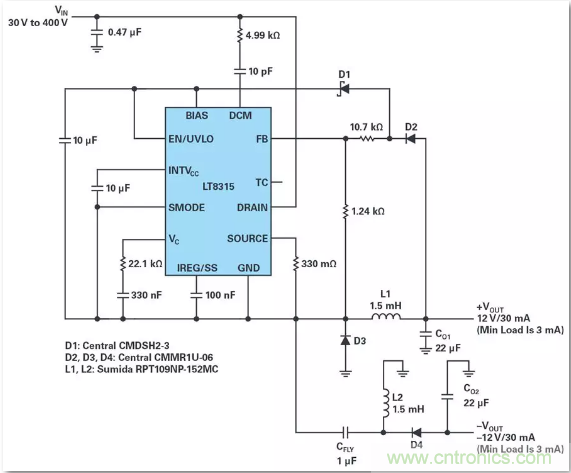 這是真的嗎？采用單IC也能構建緊湊、高效的雙極性穩壓器？