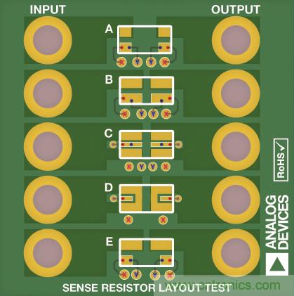 改進低值分流電阻的焊盤布局，優化高電流檢測精度