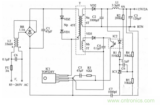 六款簡單的開關電源電路設計，內附原理圖詳解