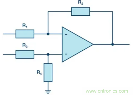 提高差分放大器的共模抑製比，電阻的選擇很關鍵