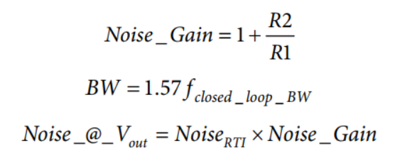 為實現正確信號調理的噪聲計算
