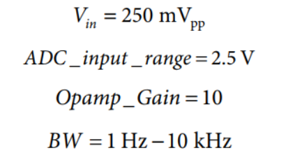 為實現正確信號調理的噪聲計算