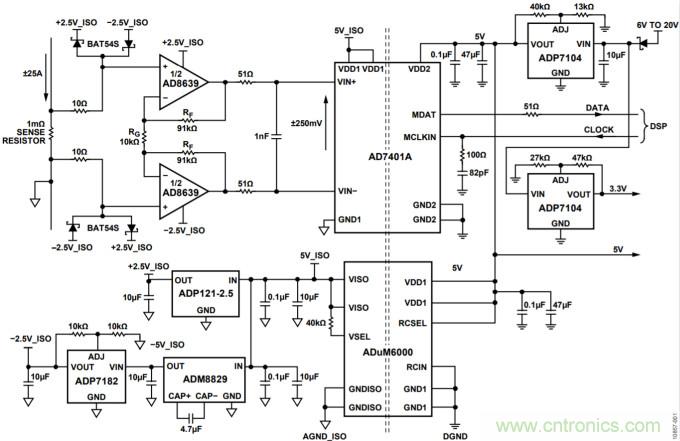 集成隔離式電源、用於太陽能光伏轉換器的完全隔離式電流檢測電路