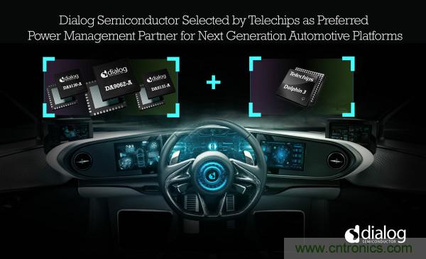 Dialog成為Telechips優選電源管理合作夥伴，助力下一代汽車平台