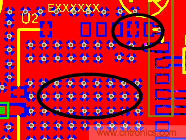 如何引腳接地十字焊盤，過孔完全接地?