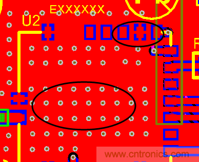 如何引腳接地十字焊盤，過孔完全接地?