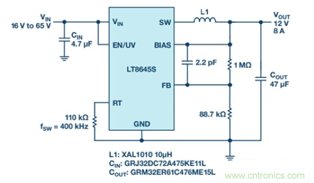 寬輸入範圍和高輸出電流單片式解決方案