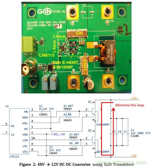 采用氮化镓晶體管取得更高功率密度和效率的48V通信直直變換器