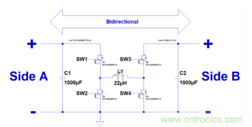 如何用碳化矽MOSFET設計雙向降壓-升壓轉換器？