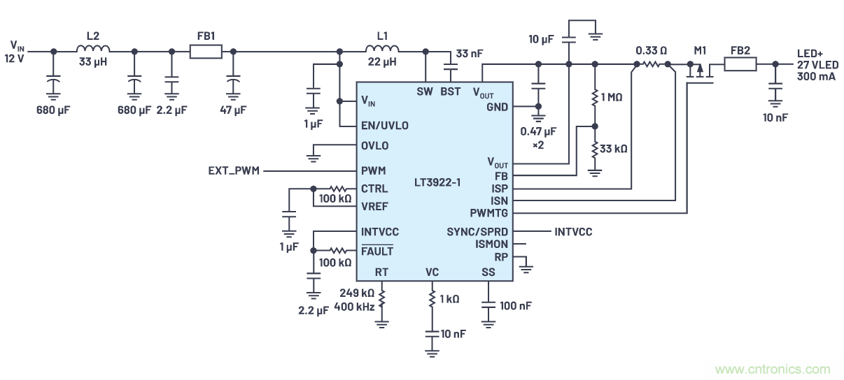 如何抑製來自開關電源的複雜的FM頻段傳導輻射？