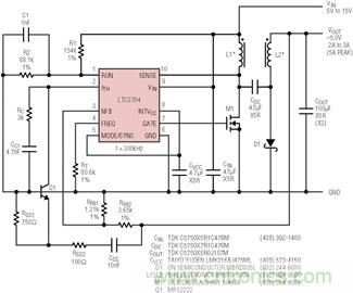 具有負反饋引腳和用於負輸出電源的高性能、單端控製器IC